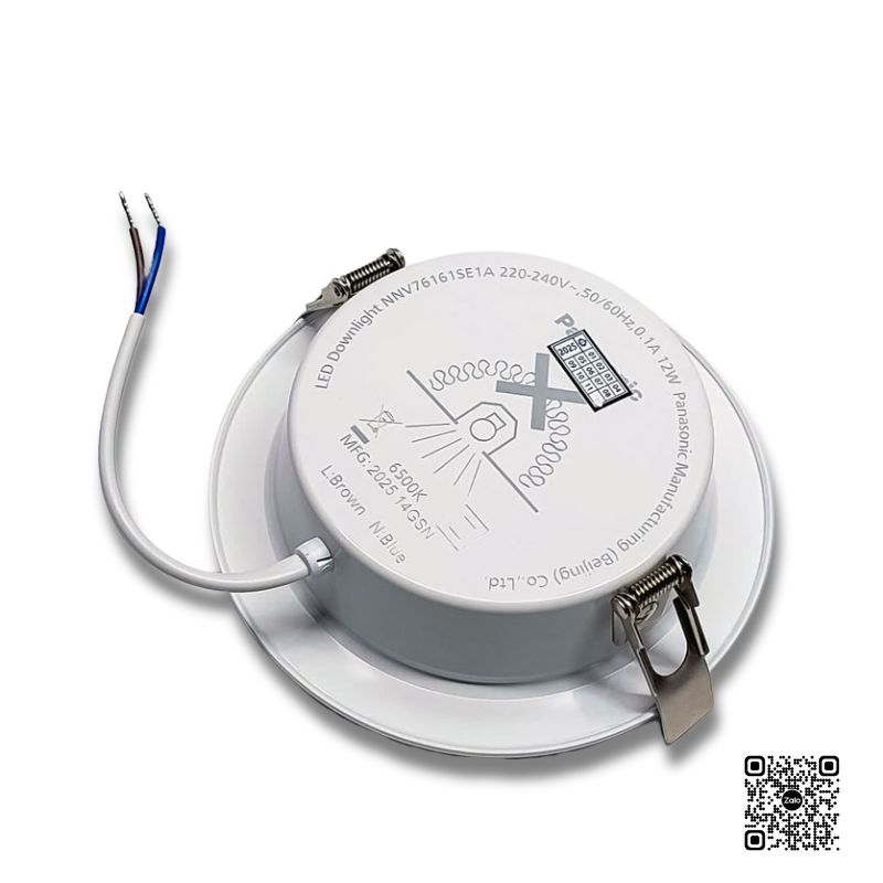 Đèn LED Âm Trần Panasonic Color Rim NNV7611SE1A Viền Bạc 12W | Đơn sắc